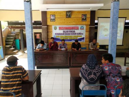 MUSDES PERUBAHAN BADAN HUKUM BUMDes